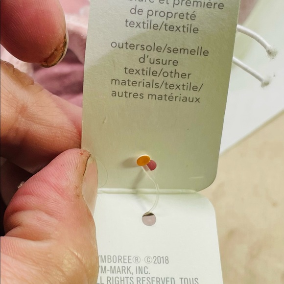 New!! Blush pink velvet hightop velcro toddler  Sz4 running shoes “Gymboree” - Picture 7 of 7